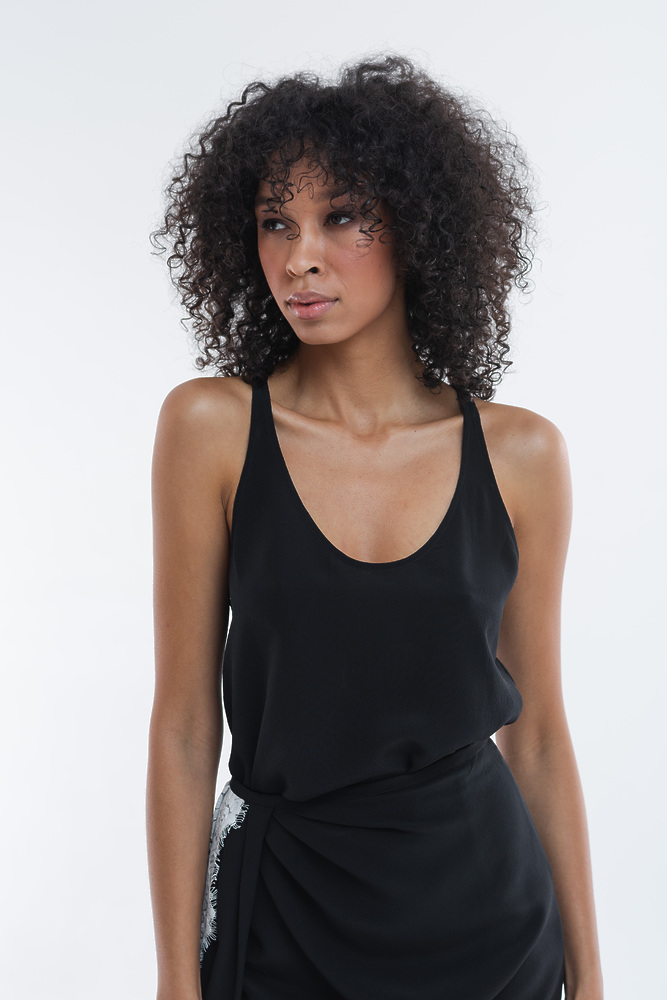 Silk tank top